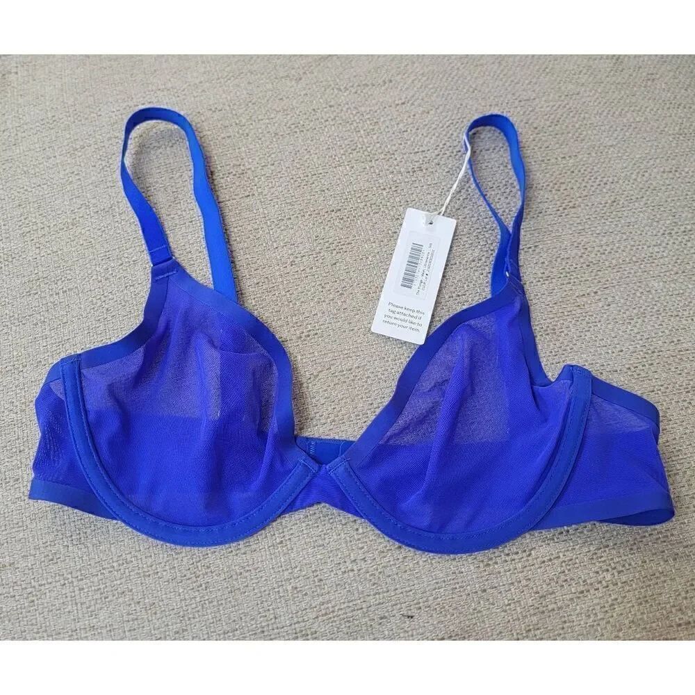 CUUP The Plunge-Mesh Bra 34B NWT